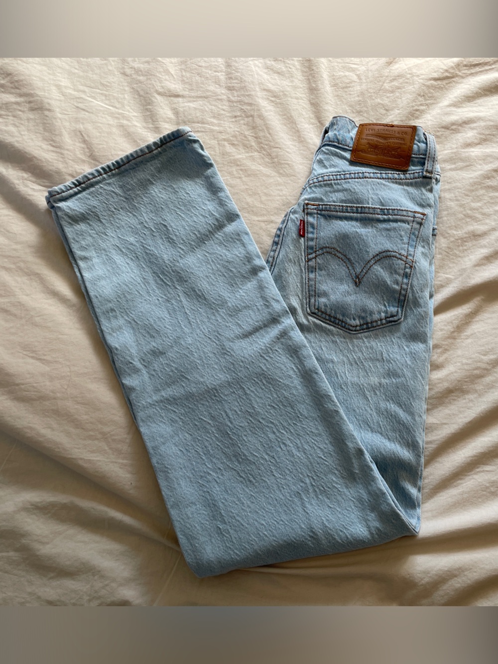 Levi's Light Blue Ribcage Straight Ankle Women’s Jeans